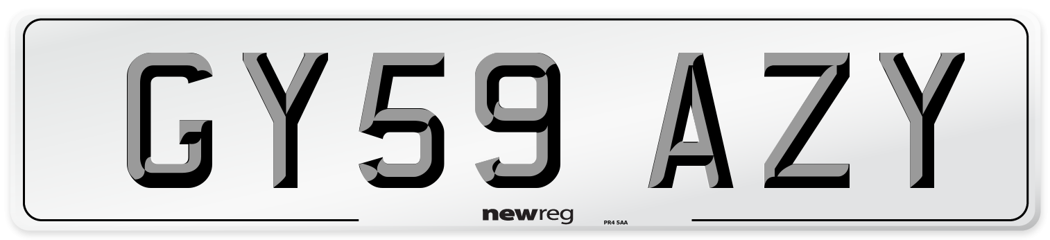 GY59 AZY Number Plate from New Reg